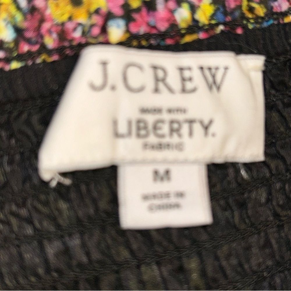J. Crew Multicolor liberty fabric puff long Sleeve floral Dress - Picture 4 of 4